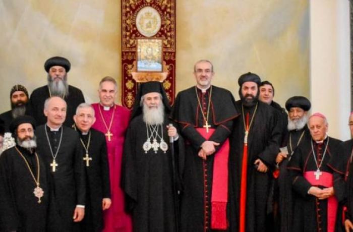 Jeruzalės patriarchai ir bažnyčių vadovai ragina dvigubinti pastangas Šventojoje Žemėje siekiant taikos